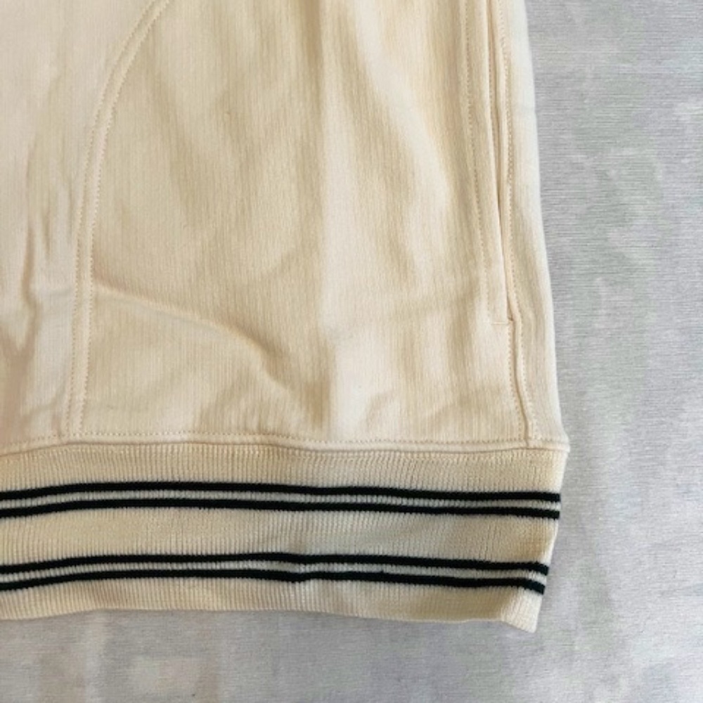 J Crew Small Ivory Quarter-zip Sweatshirt NWT​​​​​​​​​​​​​​​ - Picture 2 of 5